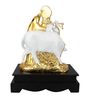 White & Gold Polystone Radha Krishna Idol