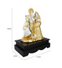 White & Gold Polystone Radha Krishna Idol