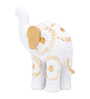 White and Gold-toned Elephant Showpieces