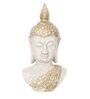 White and Golden Polyresin Decorative Buddha Showpiece