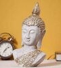 White and Golden Polyresin Decorative Buddha Showpiece