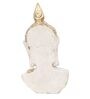 White and Golden Polyresin Decorative Buddha Showpiece