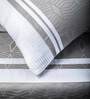 White And Grey 100% Cotton 400 Tc Bedding set