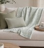 Sage Botanical Design Soft Acrylic Throw Blanket