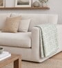 Sage Botanical Design Soft Acrylic Throw Blanket