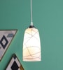 Antique White Glass Hanging Light