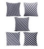 White Velvet Nature 16x16 inches Cushion Cover (5Pc)
