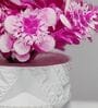 Pink Artificial Plants with White Pot