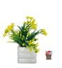Green Artificial Plants with White Pot