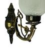 White B22 holder Metal & Glass Uplight Wall Scone