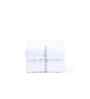 White Bamboo Cotton Solid 650 GSM Bath Hand & Face Towel Set (6Pc)
