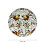 White Base Flower (Set of 12) White Melamine Dinner & Quarter Plate Set