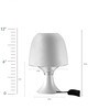 White Biodegradable Plastic Table Lamp