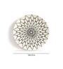 Petal 10.5 Inch White & Grey Ceramic Dinner Plate