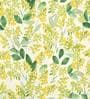Green Faux Silk Floral 5ft Blackout Eyelet 1 Pc Window Curtain