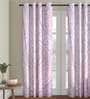 Multicolour Polyester Velvet Ethnic Motif 7FT Light Filtering Eyelet Door Curtains (Pack of 1)