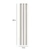 White Solid Polyester 7 Ft Blackout Eyelet Door Curtain