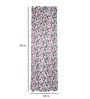 Multicolor Silk Abstract 8ft Blackout Eyelet 1 Pc Door Curtain