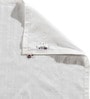 White Blended Cotton Stripes 72x52 Inches Table linen