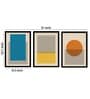 White Bohemian Set Of 3 Framed Wall Art Print