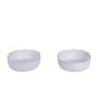 Plaid White Bone China (Set of 2) Serving Bowl