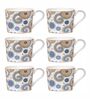 Glamorous Bone China Coffee Mug (Set of 6)
