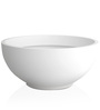 White Bowl Shaped Polymer Floor Planter