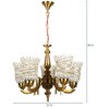 White Glass Chandelier