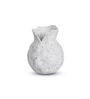 White Broken Design Ceramic Amphora Shaped Vase