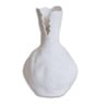 White Broken Design Ceramic Amphora Shaped Vase