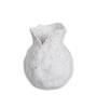 White Broken Design Ceramic Amphora Shaped Vase