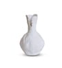 White Broken Design Ceramic Amphora Shaped Vase