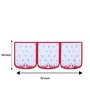 White Butterfly Polyester 5 Seater Sofa Cover