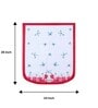 White Butterfly Polyester 5 Seater Sofa Cover