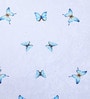 White Butterfly Polyester 5 Seater Sofa Cover