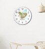 White Plastic Cancer Kids Wall Clock