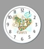 White Plastic Cancer Kids Wall Clock
