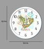 White Plastic Cancer Kids Wall Clock