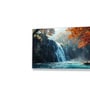 White Canvas Framed Autumn Serenity Forest Waterfall Escape Wall Painting(24X48 Inch)