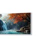 White Canvas Framed Autumn Serenity Forest Waterfall Escape Wall Painting(18X36 Inch)
