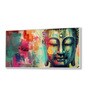 Canvas Framed Buddha Head Wall Painting