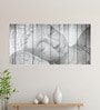 Canvas Framed Buddha Statue in Timeless Monochrome Elegance Wall Painting
