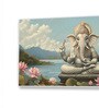 Canvas Framed Divine Ganesha Prosperity and Wisdom Wall Painting