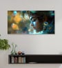 White Canvas Framed Divine Krishna: Essence of Love Wall Painting(12X24 Inch)