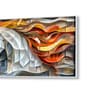 White Canvas Framed Exquisite White Horse with Mane Wall Painting(18X36 Inch)