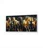White Canvas Framed Majestic Equine Serenity in Nature Wall Painting(12X24 Inch)