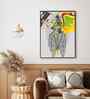 White Canvas Printed Funk Framed Art