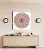 White Canvas Printed Mandala Framed Art