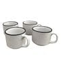 White Ceramic  (Set Of 6) Tea Cup