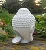 White Ceramic & Wax Gautam Buddha Diffuser Fragrance Oil Warmer Lamp